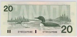 1991 Bank of Canada $20 Banknote - UNC - SN: EYD3269580 - Picture 1 of 2