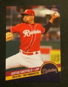 2019 Choice, PCL T/P, Tacoma Rainiers - JUSTUS SHEFFIELD