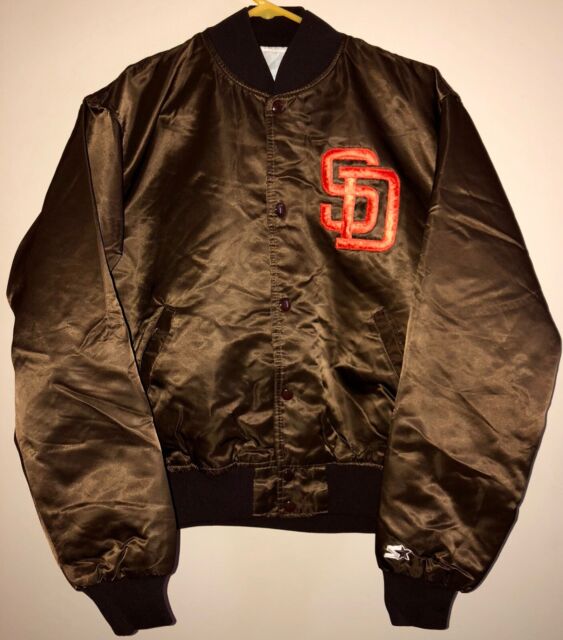 San Diego Padres Bomber Brown and White Jacket