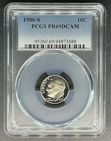 1980-S Proof Roosevelt Dime PCGS PR-69 DCAM, Buy 3 Items, Get $5 Off!! Cover