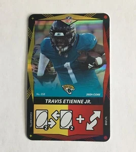 Lámina roja amarilla Travis Etienne Jr. Jacksonville Jaguars 2024 UNO Elite NFL SP - Imagen 1 de 2