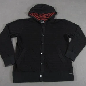 Volcom Sweater Cardigan Hoodie Mens Size L Large Cotton Knit Skateboarding Y2K - Picture 1 of 13