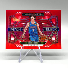 JOSH GIDDEY  2021-22 Obsidian TMall Red Flood Pitch Black Rookie Card No. 21