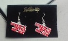 New Kids On The Block vintage Earrings Red And White 