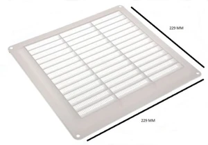 Ventilación Fija De Louvre + Mosquitera Para Hasta 9 X 9 229Mm 229Mm Paquete 20 - Imagen 1 de 1