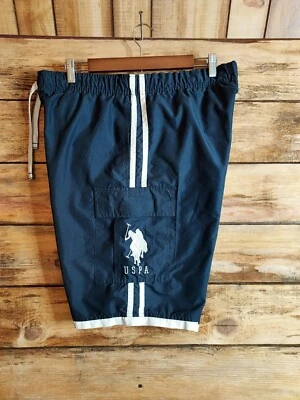 Bañador polo azul grande para hombre Foto 1 de 4