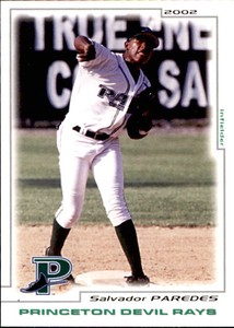2002 Princeton Devil Rays Grandstand #18 Salvador Paredes Dominican Republic DR