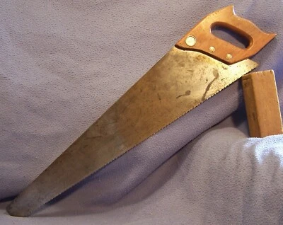 ATKINS No 2000 Silver Steel hand saw 50's atomic style retro modern art look - Image 1 of 4