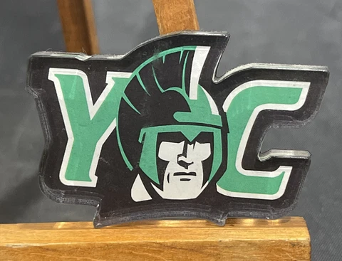 Vintage YORK STATE SPARTANS College Fridge Plastic Magnet NCAA - 2.5” Wide Cover