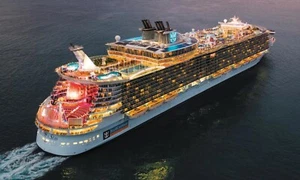 royal caribbean Allure of the Seas (Sailing Out) POSTER 24 X 36 Inches Nice! - Picture 1 of 2