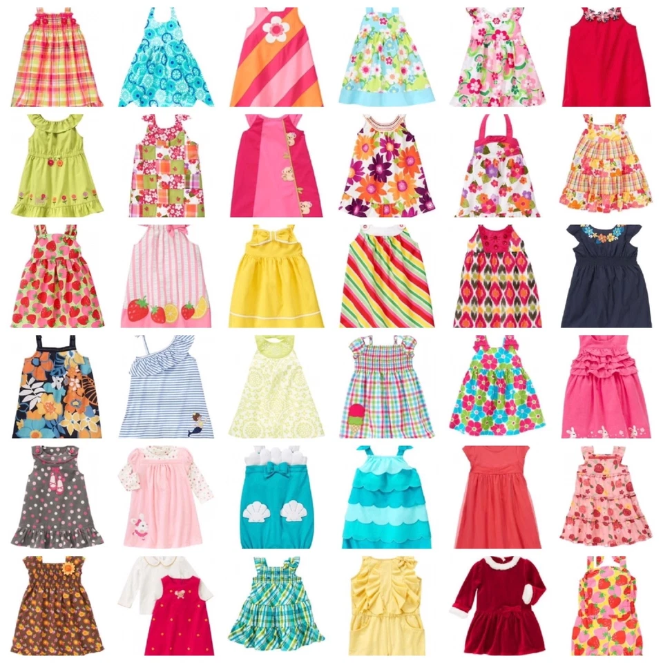 NUEVO CON ETIQUETAS GYMBOREE Bebé Niña Niños Niña Verano Sol Vestido Jersey Vestido  Foto 1 de 1
