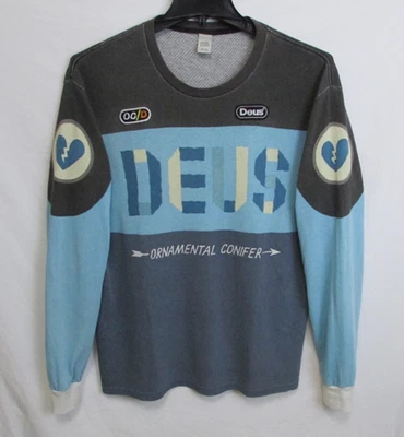 Deus Ex Machina M Blue Multicolor Ornamental Conifer Moto Jersey T-Shirt sz M - Image 1 of 4