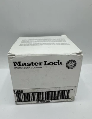 6 pack Master Lock S31red Zenex Thermoplastic Padlock, 1-3/8 In Wide, 1-1/2 In H - Image 1 of 3