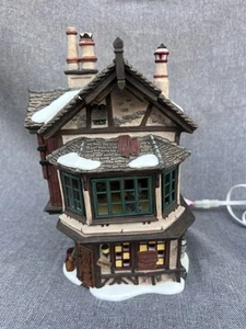 Christmas Carol Ebenezer Scrooge's House Animated Scene Dept 56 Village - *NOTE - Picture 1 of 9
