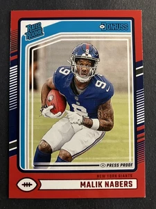 2024 Donruss #383 Malik Nabers Press Proof Red - Bild 1 von 2