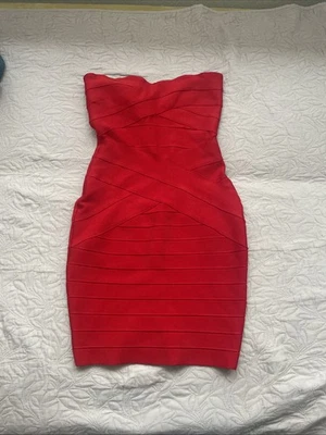 Celeb Boutique Ines Burgundy Wine Red Bandage Dress Size M - Image 1 of 4