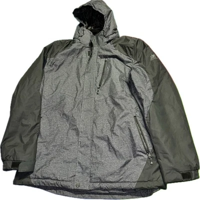 Zeroxposure Jacket Men’s 2XL Lined Hooded Full Zip Outerwear Winter Gray Black - Image 1 of 4