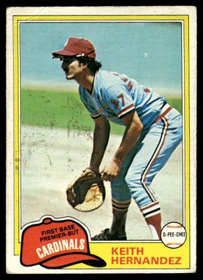 1981 O-Pee-Chee Keith Hernandez St. Louis Cardinals #195 - Image 1 of 2
