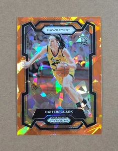 2024 Panini Prizm Basketball Draft Picks Caitlin Clark Orange Ice Rookie Card 57 - Picture 1 of 2