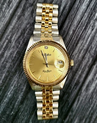 Reloj de Vestir Lucien Piccard Dufonte Diamante Fecha Jubileo Hombre Foto 1 de 4