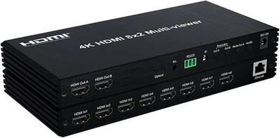4K 60hz 8x2 HDMI Multiviewer 2x1 4x1 5x1 6x1 8x1 Seamless Switch with Audio PIP - Image 1 of 4