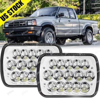 Par de faros LED 5x7 7x6"" haz alto/bajo punto nuevo para Mazda B2000 B2200 B2600 Foto 1 de 4