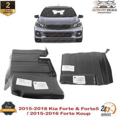 发动机防溅罩 LH 和右手适用于 2015 - 18 起亚 Forte & Forte5 / 2015 - 16 Forte Koup — 第 1/4 张图片