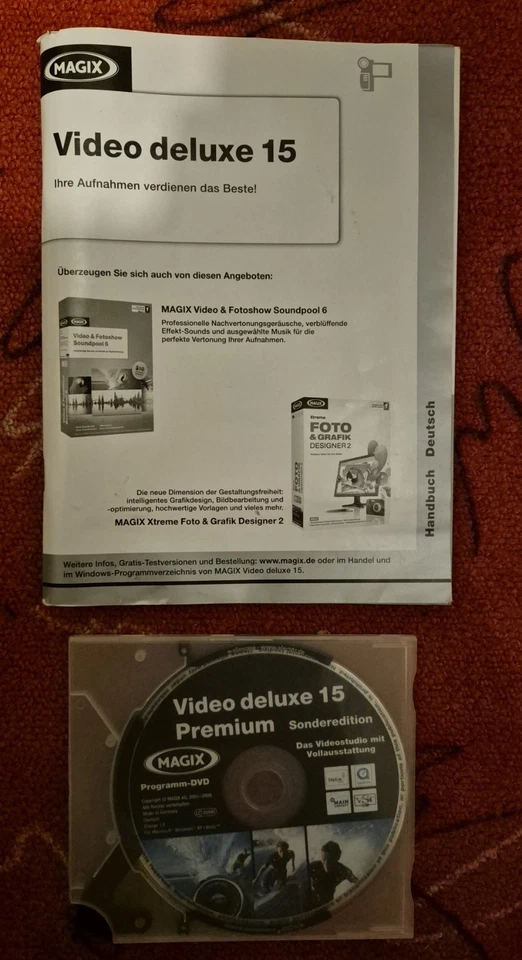 Original Magix Video Deluxe 15 Premium Sonderedition Programm DVD + Handbuch - Bild 1 von 1