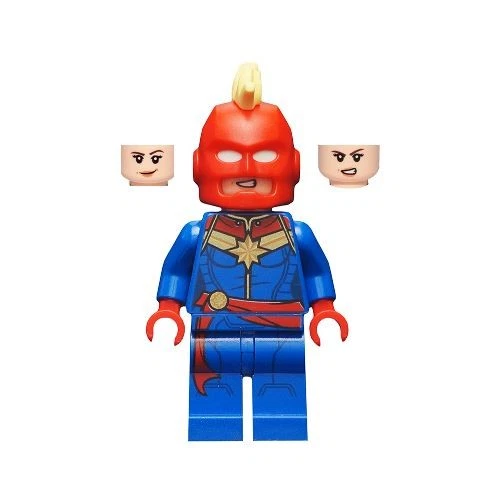 LEGO Marvel Super Heroes Captain Marvel Con Casco Minifigure Da 76153 - Immagine 1 di 1