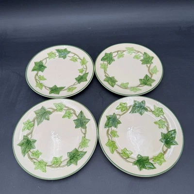 Juego de 4 platos de pan y mantequilla de hiedra franciscana vintage vajilla EE. UU.   Foto 1 de 4