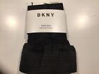 DKNY Graphic Seam Micronet Thigh Highs Small/Medium Black DYS061 NWT