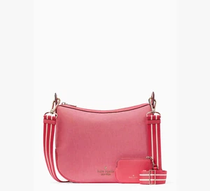 Kate Spade Rosie Crossbody Canvas Bag w/Coin Purse - Pink Peppercorn - KA794 - Picture 1 of 5