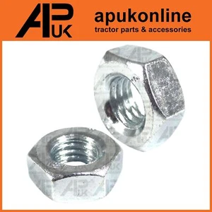 2x verzinkte Sechskant-Vollsicherungsmutter M10 x 1,5 mm metrisch für Traktor Geräteanlage - Bild 1 von 4