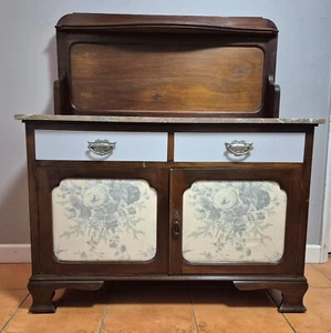 Antique Edwardian Marble Topped Washstand by Wadham and Sons Ltd - Picture 1 of 15