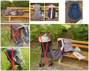 Reisebuggy Maclaren techno xt Zubehör Fusssack Regenschutz Reisetasche Hauck Set - Bild 1 von 19