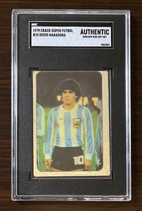 Tarjeta Diego Maradona 1979 Super Futbol Crack SGC Auténtica Industria Argentina - Imagen 1 de 3