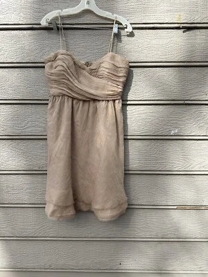 Max and Cleo Womens cocktail Brown With Spaghetti Straps dress Size 10 - Image 1 of 2