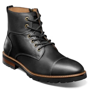 Florsheim Renegade Cap Toe Lace Up Boot Men's Boot 7.5 D(M) US - Black - Picture 1 of 6