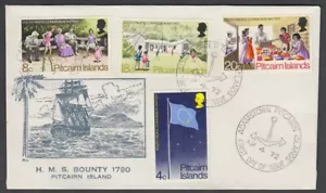 Pitcairn Island 1972 South Pacific Commission FDC SET 4 (ID:PI41) - Bild 1 von 1