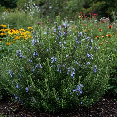 Rosemary Live Plant Logee Blue Rosmarinus Officinalis Flowering In 2.5" Pot Size - Image 1 of 4