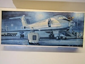 VEB Plasticart 1:100 Scale Interflug Tupolev TU-134 Model Kit Vintage GDR Sealed - Foto 1 di 4