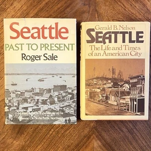 Seattle Past to Present Roger Sale, History Life & Times Nelson Vintage Book Lot - Bild 1 von 5