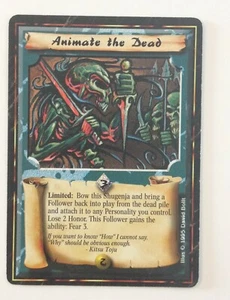 Animate The Dead L5R Leyenda de los Cinco Anillos CCG Edición Imperial 1995 - Imagen 1 de 1