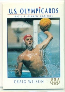 OLIMPICARDS DE EE. UU. - 1992 - WATERPOLO - INSERTAR TARJETA COLECCIONABLE - CRAIG WILSON - Imagen 1 de 1