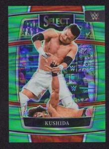 Tarjeta Select WWE Kushida 2022 verde neón versión Prizm #/49 - Imagen 1 de 3