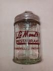 Vintage 1955 Le Monds Restaurant Evansville Indiana Cheese/Pepper Flake Shaker