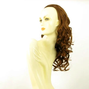 DT Half wig HairPiece long curly extensions coppery golden brown 22.8 REF :16/30 - Picture 1 of 7