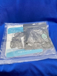 Maschera viso donna nera ricamo fiori pizzo maglia regolabile sottile traspirante - Foto 1 di 3