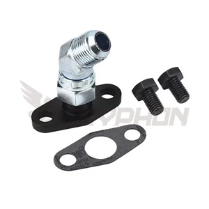 45 Degree 10AN Turbo Oil Drain Return Flange Kit T67-25G TE06H TD07S TD08 T88H - Bild 1 von 3