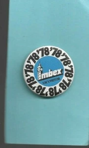Imbex '78 - UK Visitor - Button Badge - 38mm dia. - UK FREEPOST - Picture 1 of 1
